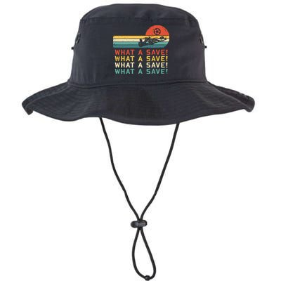 What A Save Vintage Retro Rocket Soccer Car League Bucket Hat