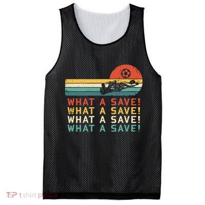 What A Save Vintage Retro Rocket Soccer Car League Mesh Reversible Basketball Jersey Tank