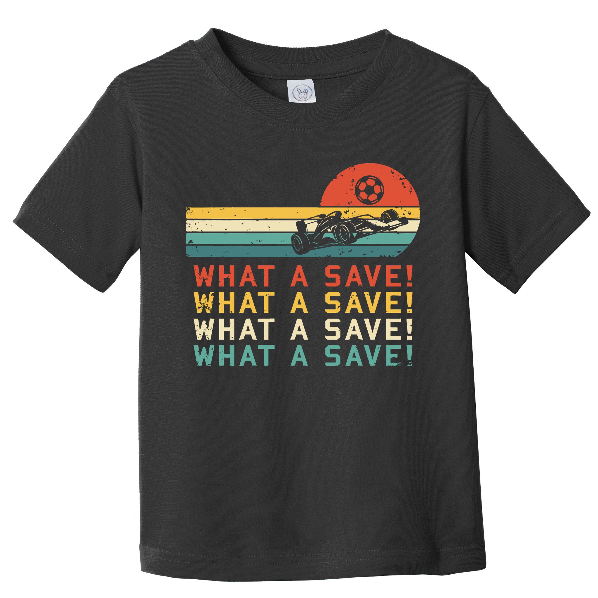 What A Save Vintage Retro Rocket Soccer Car League Toddler T-Shirt