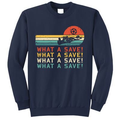 What A Save Vintage Retro Rocket Soccer Car League Sweatshirt