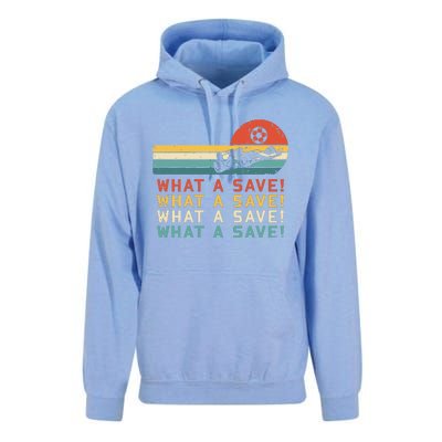 What A Save Vintage Retro Rocket Soccer Car League Unisex Surf Hoodie