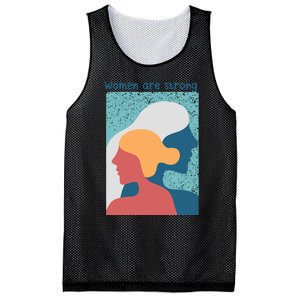 Women Are Strong Mesh Reversible Basketball Jersey Tank