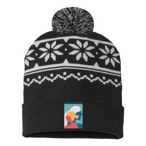 Women Are Strong USA-Made Snowflake Beanie