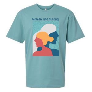 Women Are Strong Sueded Cloud Jersey T-Shirt