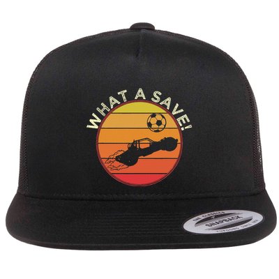 What A Save Vintage Rocket Soccer Car League Flatbill Hat