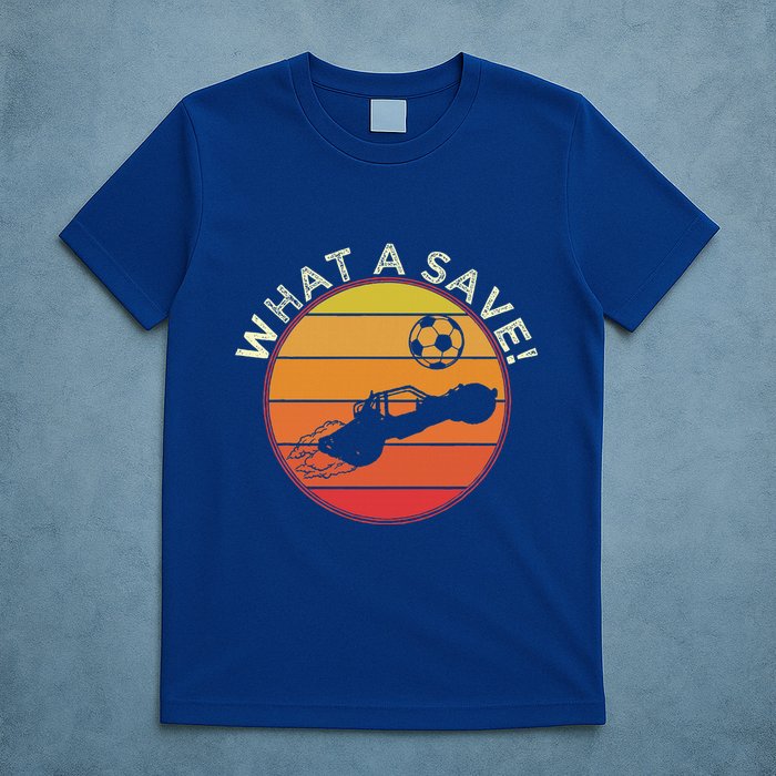 What A Save Vintage Rocket Soccer Car League T-Shirt