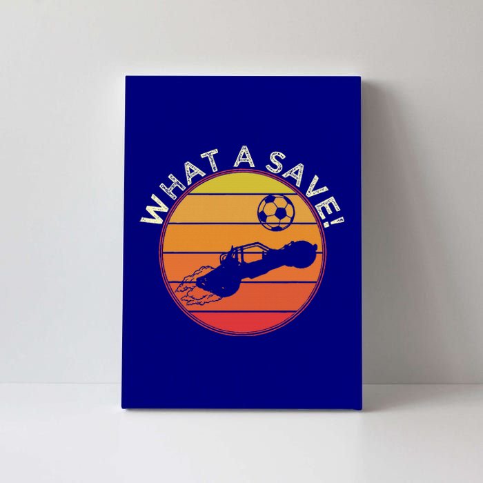 What A Save Vintage Rocket Soccer Car League Canvas