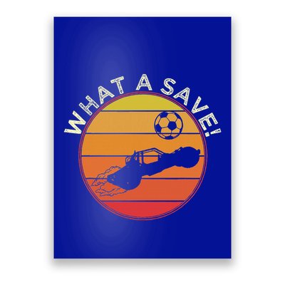 What A Save Vintage Rocket Soccer Car League Poster