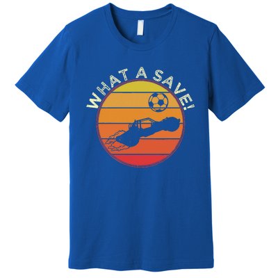 What A Save Vintage Rocket Soccer Car League Premium T-Shirt