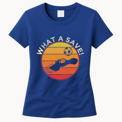 What A Save Vintage Rocket Soccer Car League Womens T-Shirt