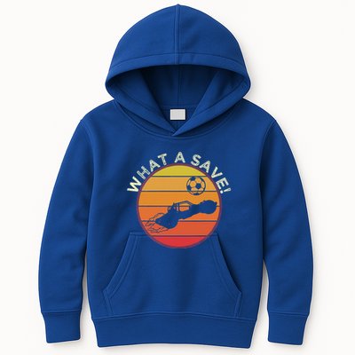 What A Save Vintage Rocket Soccer Car League Kids Hoodie