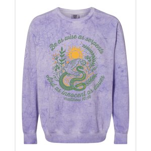 Wise As Serpents Innocent As Doves Christian Colorblast Crewneck Sweatshirt