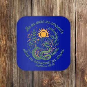 Wise As Serpents Innocent As Doves Christian Coaster