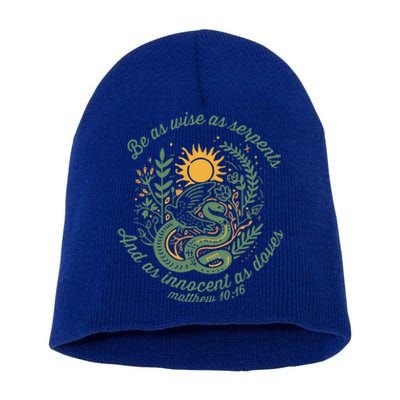 Wise As Serpents Innocent As Doves Christian Short Acrylic Beanie