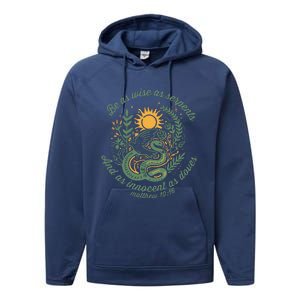 Wise As Serpents Innocent As Doves Christian Performance Fleece Hoodie