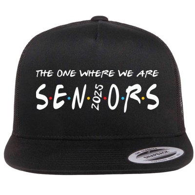 We Are Seniors 2025 Senior Senior Class Of 25 Friends Flat Bill Trucker Hat