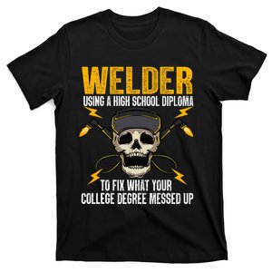 Welder Art Steel Welding Migtig Welder T-Shirt