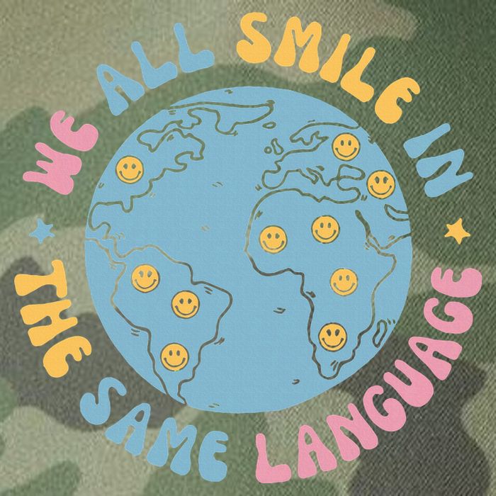 We All Smile In The Same Language Funny Esl Teacher Legacy Tie Dye Trucker Hat