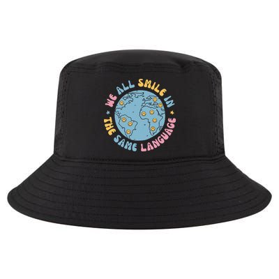 We All Smile In The Same Language Funny Esl Teacher Cool Comfort Performance Bucket Hat