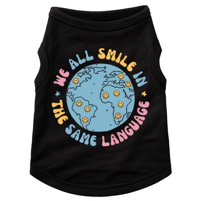 We All Smile In The Same Language Funny Esl Teacher Doggie Tank