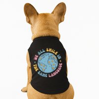 We All Smile In The Same Language Funny Esl Teacher Doggie Tank