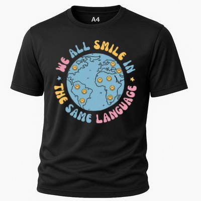 We All Smile In The Same Language Funny Esl Teacher Performance Shirt