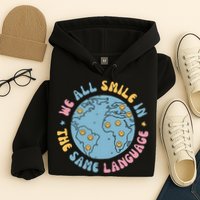 We All Smile In The Same Language Funny Esl Teacher Hoodie