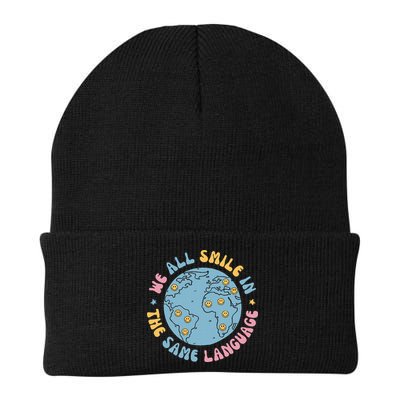 We All Smile In The Same Language Funny Esl Teacher Beanie