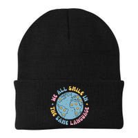 We All Smile In The Same Language Funny Esl Teacher Beanie