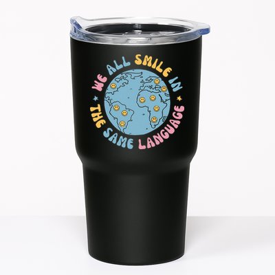 We All Smile In The Same Language Funny Esl Teacher Tumbler