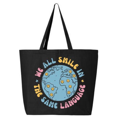 We All Smile In The Same Language Funny Esl Teacher 25L Jumbo Tote