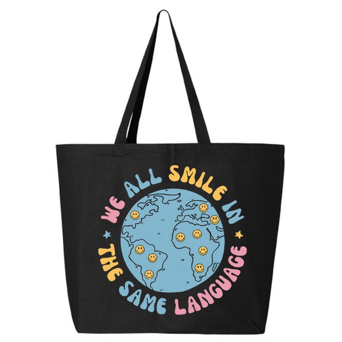 We All Smile In The Same Language Funny Esl Teacher 25L Jumbo Tote