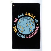 We All Smile In The Same Language Funny Esl Teacher Golf Towel