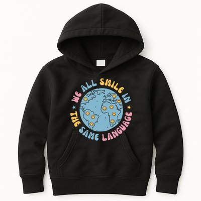We All Smile In The Same Language Funny Esl Teacher Kids Hoodie