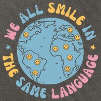 We All Smile In The Same Language Funny Esl Teacher Cotton Canvas Backpack
