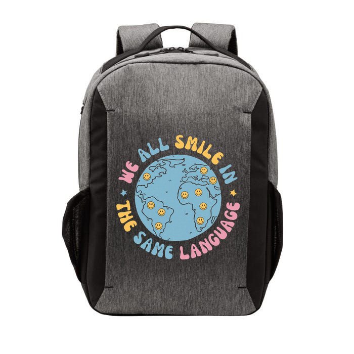 We All Smile In The Same Language Funny Esl Teacher Vector Backpack