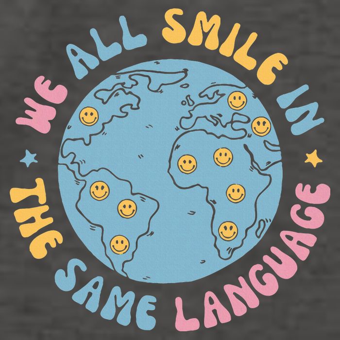 We All Smile In The Same Language Funny Esl Teacher Vector Backpack
