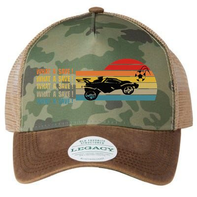 What a save Vintage Retro Rocket Soccer Car League Legacy Tie Dye Trucker Hat