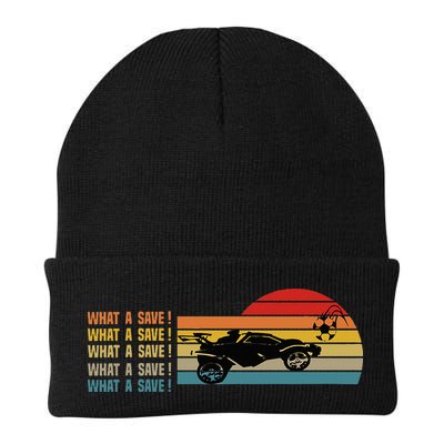 What a save Vintage Retro Rocket Soccer Car League Beanie