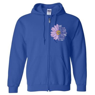 We Are Stronggift Sjogrens Syndrome Awareness Supporter Ribbon Gift Full Zip Hoodie