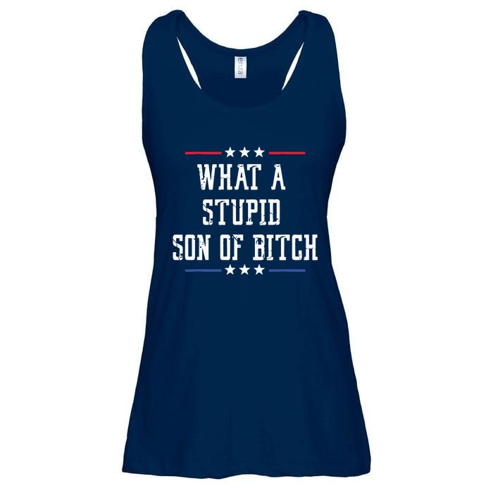 What A Stupid Son Of Bitch Ladies Essential Flowy Tank