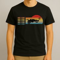 What A Save Vintage Retro Rocket Soccer Car League T-Shirt