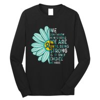 We Are Strong Ovarian Cancer Awareness Item Ovarian Cancer Zip Hoodie Long Sleeve Shirt