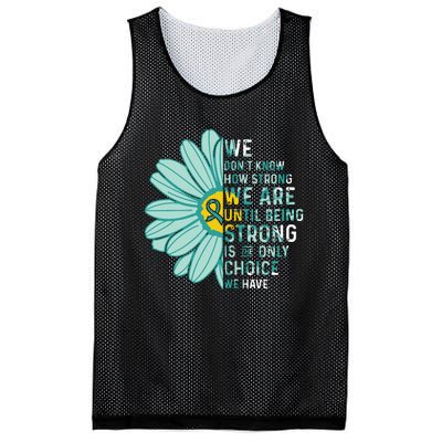 We Are Strong Ovarian Cancer Awareness Item Ovarian Cancer Zip Hoodie Mesh Reversible Basketball Jersey Tank