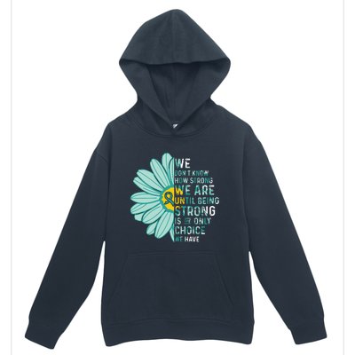 We Are Strong Ovarian Cancer Awareness Item Ovarian Cancer Zip Hoodie Urban Pullover Hoodie