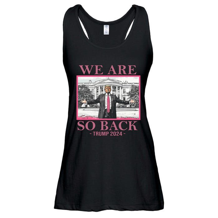 We Are So Back Trump 2024 Ladies Essential Flowy Tank