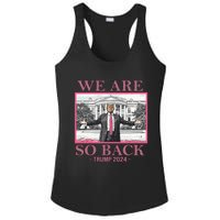 We Are So Back Trump 2024 Ladies PosiCharge Competitor Racerback Tank