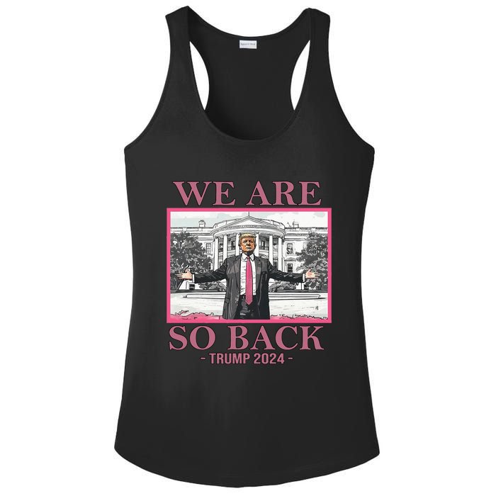 We Are So Back Trump 2024 Ladies PosiCharge Competitor Racerback Tank