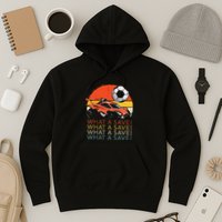 What A Save Vintage Retro Rocket Soccer Car Hoodie