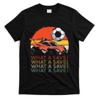 What A Save Vintage Retro Rocket Soccer Car T-Shirt